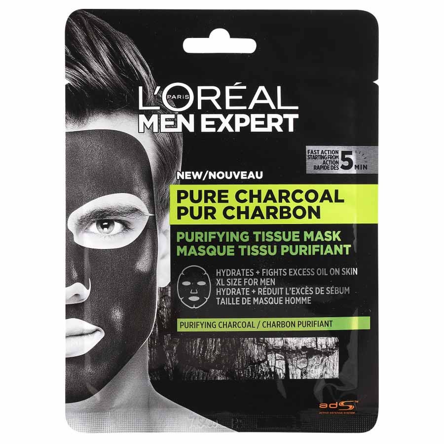 L´Oréal Paris Men Expert Pure Carbon textilná maska pre mužov