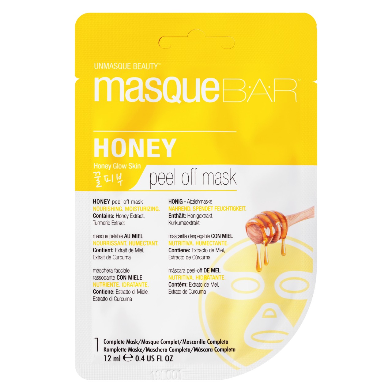 masqueBAR Gold Honey Peel Off Mask
