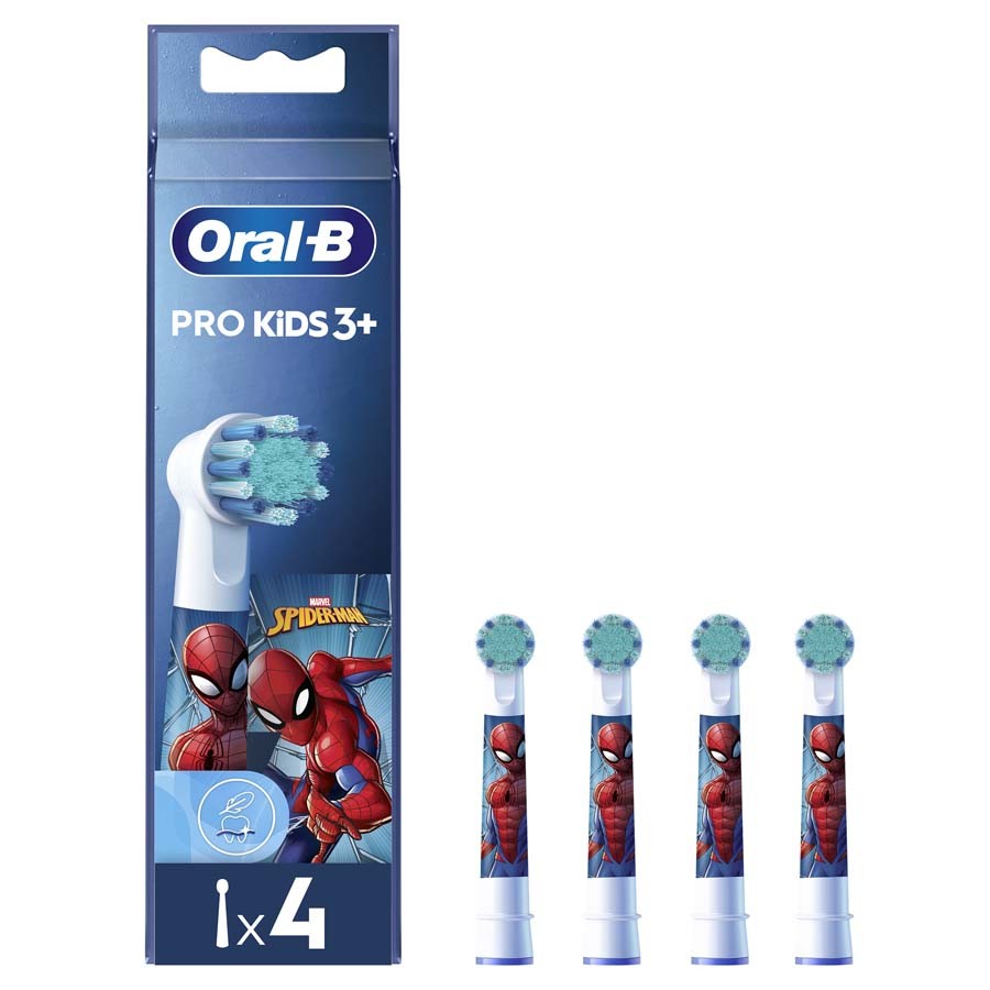 Oral-B Toothbush Head Kids Spiderman 4ks