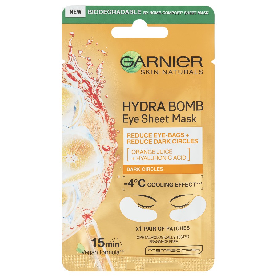 Garnier Hydra Bomb Eye Sheet Mask Orange