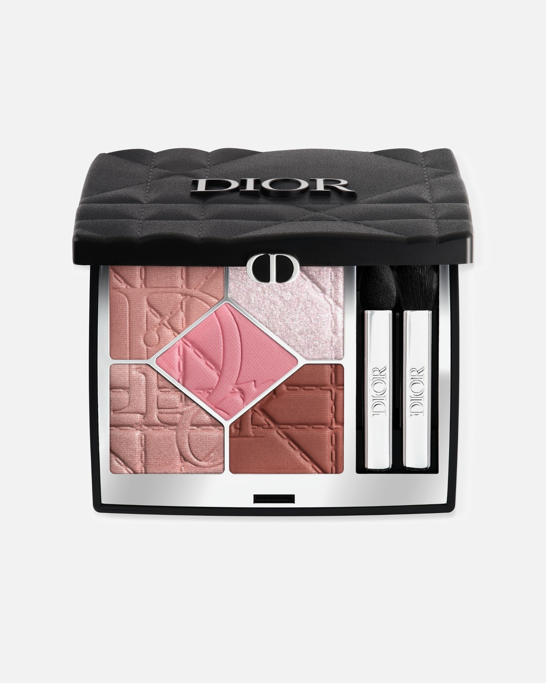 Očné tiene pre Pre ženy DIOR Diorshow 5 Couleurs - Limitovaná edícia dlhotrvajúcich očných tieňov s cannage vzorom ROSE ORGANZA