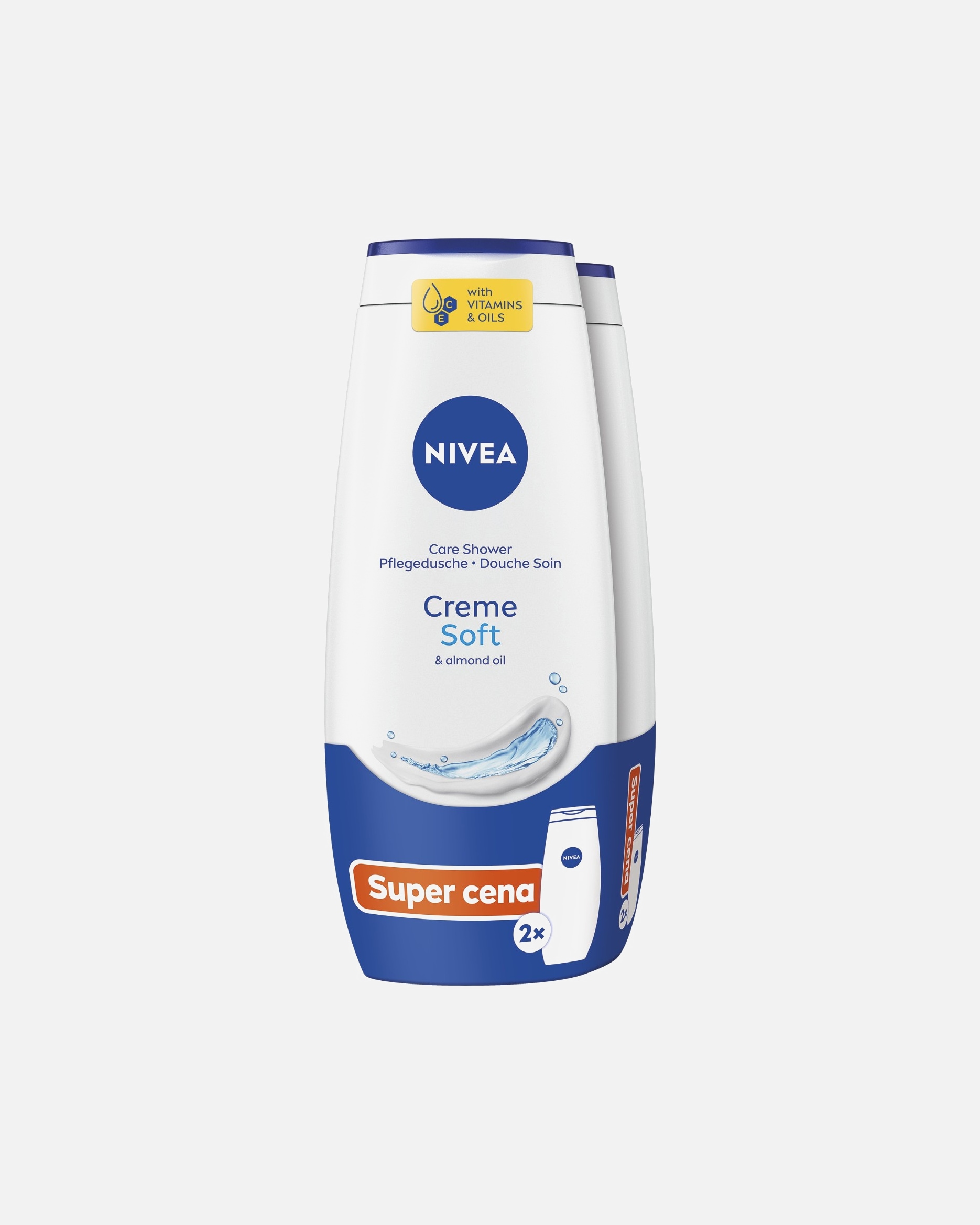 Sprchový gél pre Unisex NIVEA Creme Soft Duo sprchový gél 500 ml