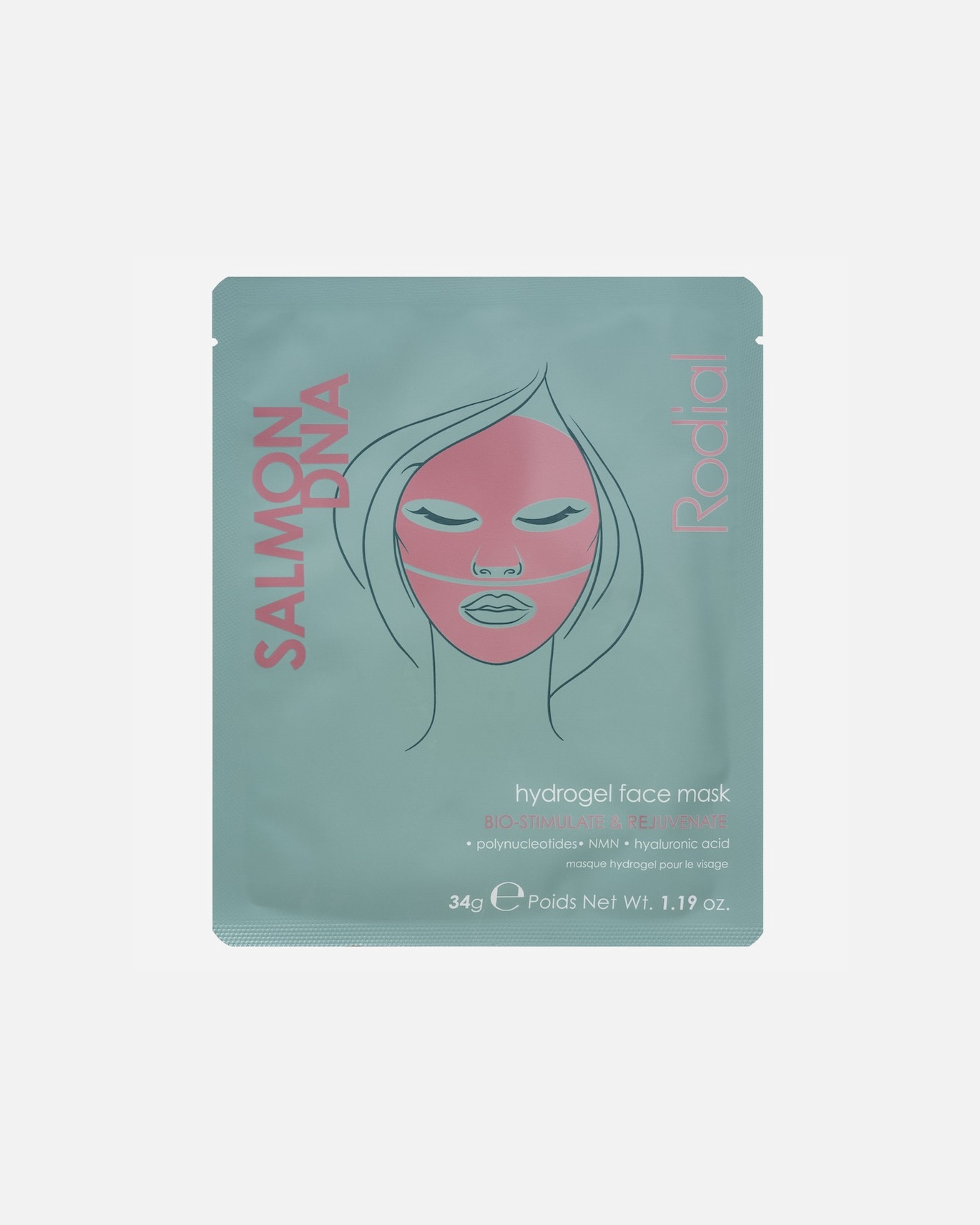 Plátienková maska pre Unisex Rodial Salmon DNA Hydrogel Face Mask X 4 1 kus
