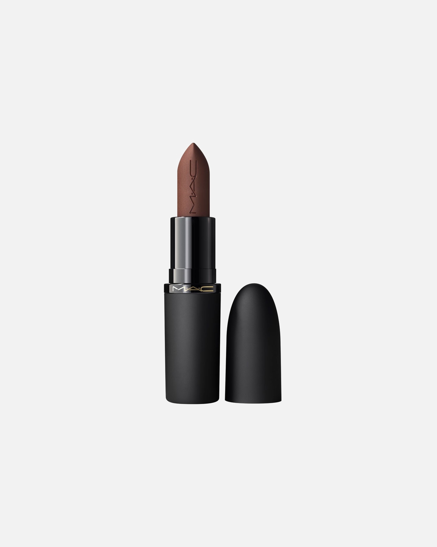Rúž na pery pre Unisex MAC Powder Kiss Hazy Matte Lipstick 04 - CHESTNUT