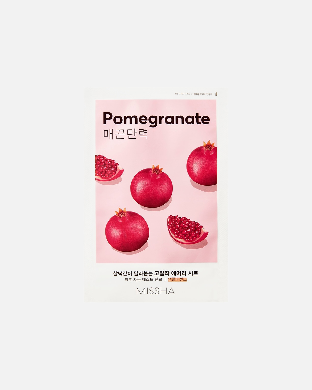 Hydratačná maska pre Unisex Missha Airy Fit Mask Pomegranate 19 g