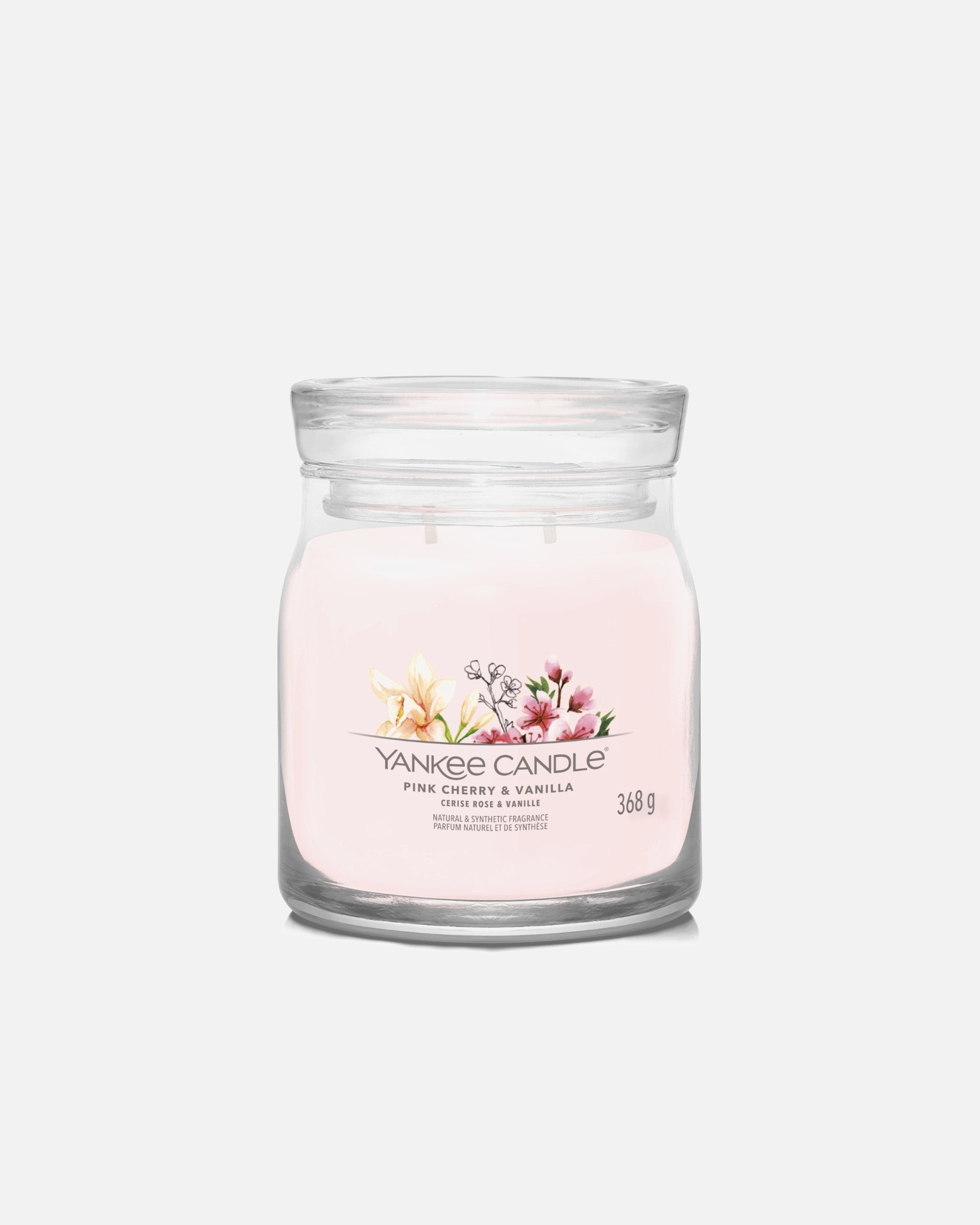 Sviečka pre Unisex YANKEE CANDLE Velká sviečka 2knoty/Pink Cherry & Vanilla 368 g - Signature