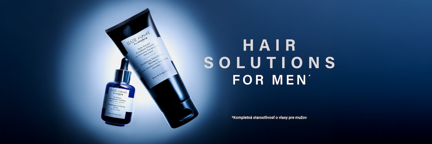 Objavte HAIR RITUEL by Sisley, revitalizačné a posilňujúce sérum pre pokožku hlavy a šampón pre hustotu a posilnenie vlasov, pre kompletnú starostlivosť o vlasy pre mužov.