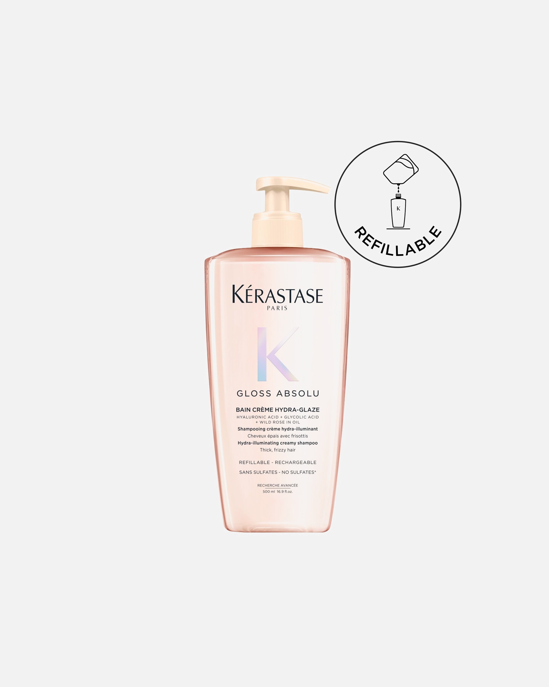 Šampón na vlasy pre Unisex Kérastase Gloss Absolu Náhradná náplň šampónu 500 ml