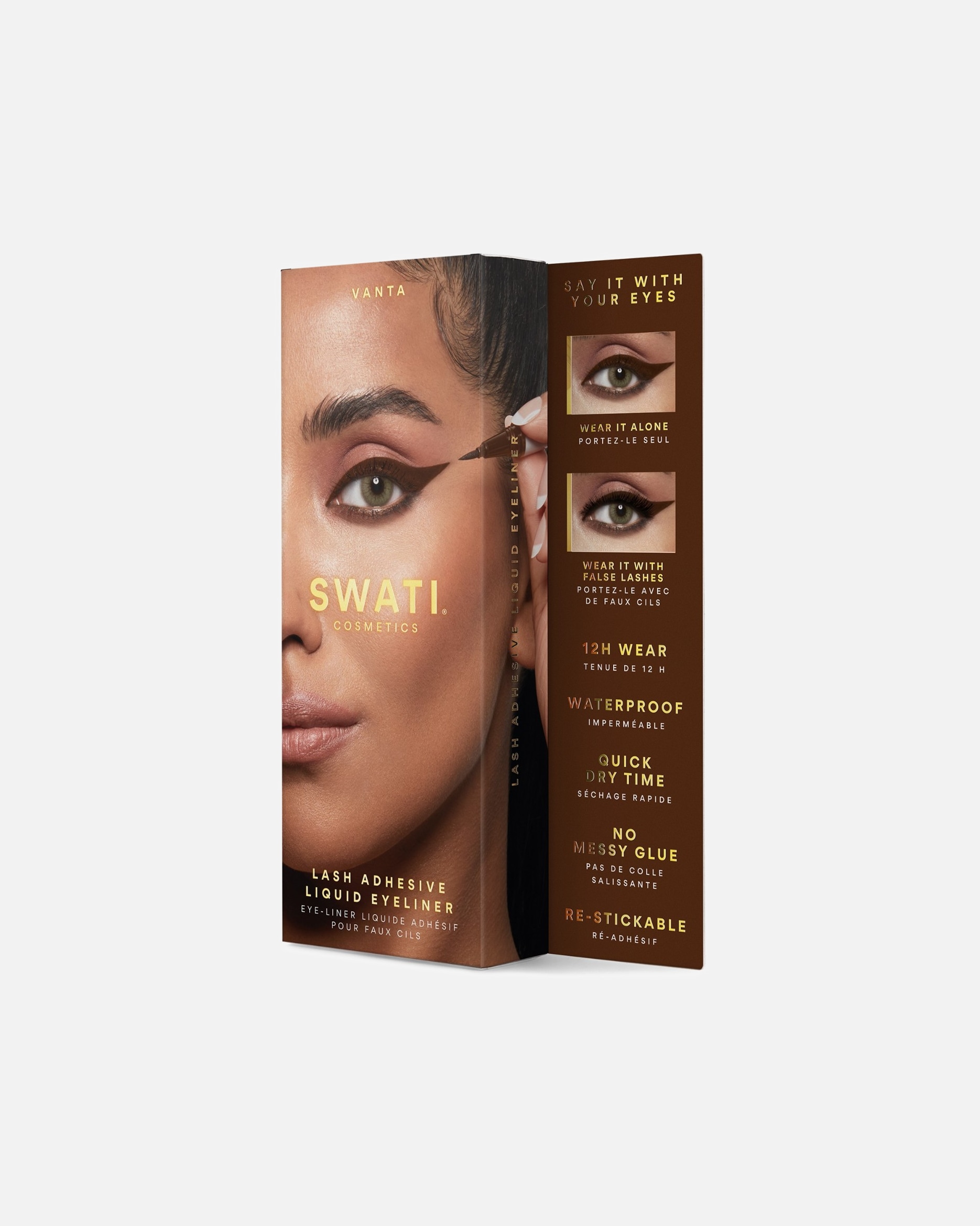 Očné linky pre Unisex Swati VANTA Lash Adhesive Liquid Eyeliner 0.9 ml
