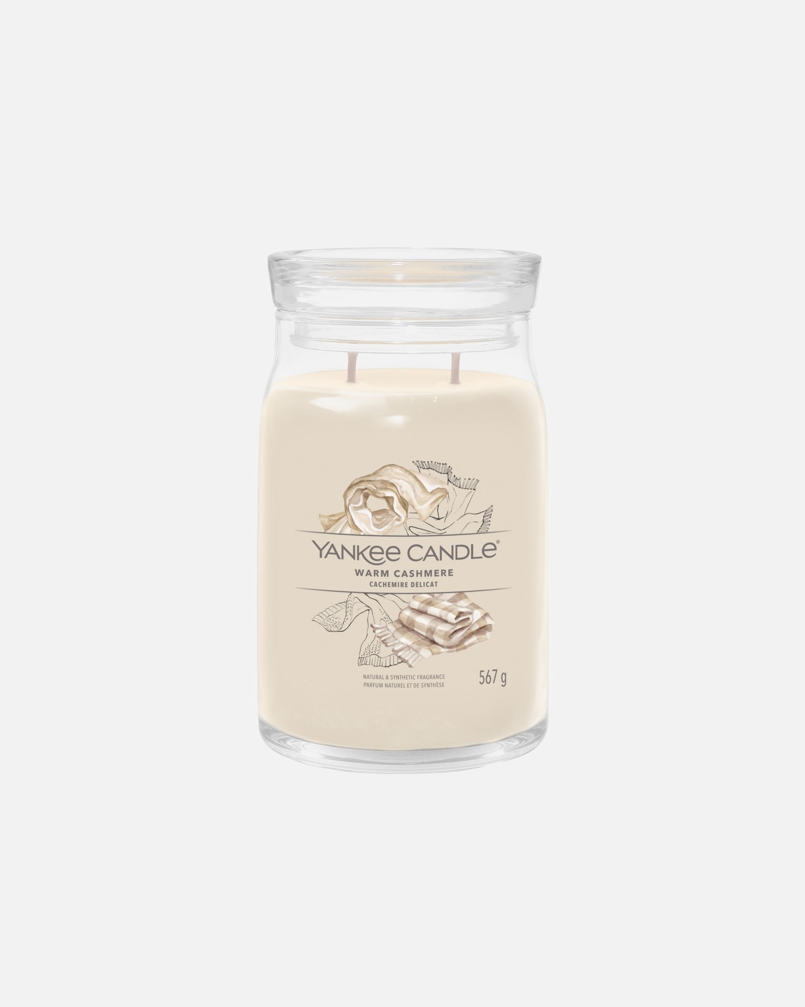 Sviečka pre Unisex YANKEE CANDLE Velký tumbler 2knoty/Warm Cashmere 567 g - Signature