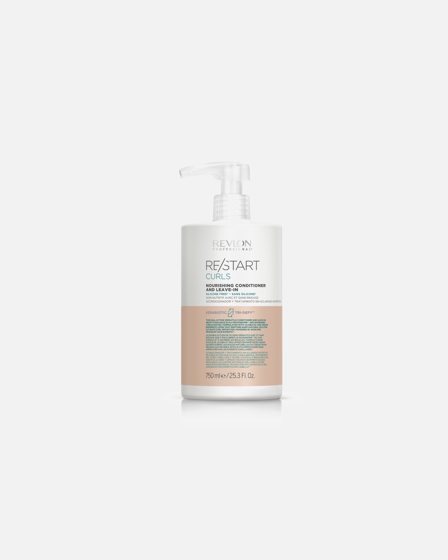Bezoplachový kondicionér pre Unisex Revlon Professional Restart Curls Nourishing Conditioner 750 ml