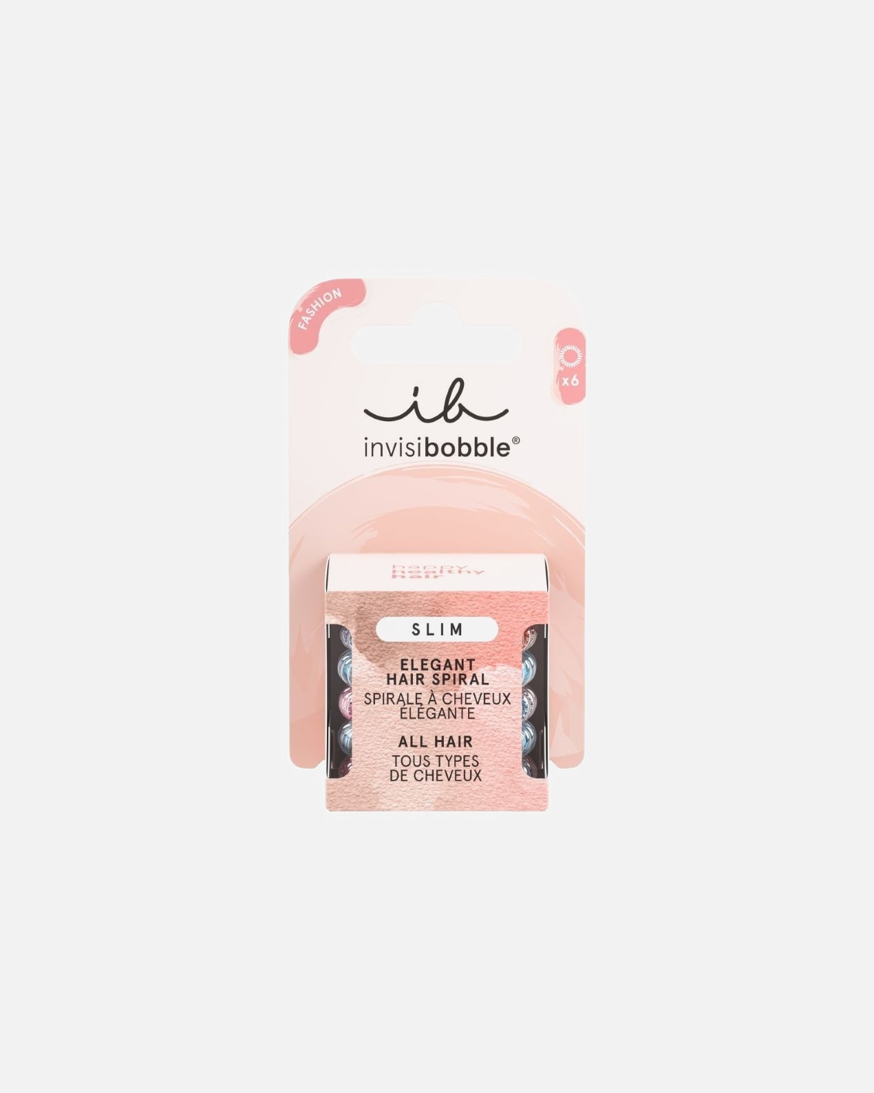 Gumička na vlasy pre Unisex Invisibobble SLIM Rainbowtastic 6 ks