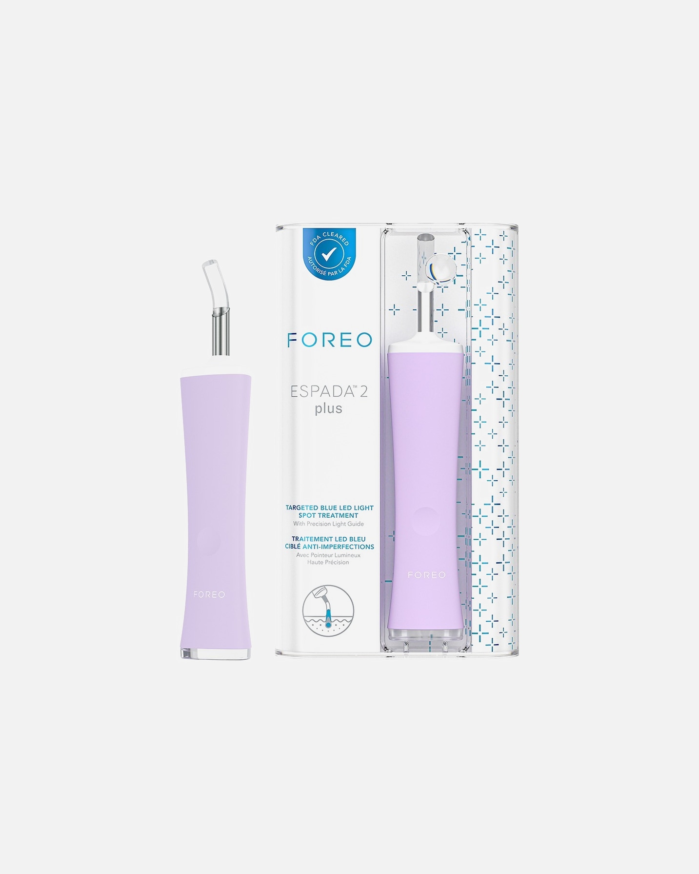 Elektrický masážny prístroj na tvár pre Unisex FOREO ESPADA™ 2 plus Lavender