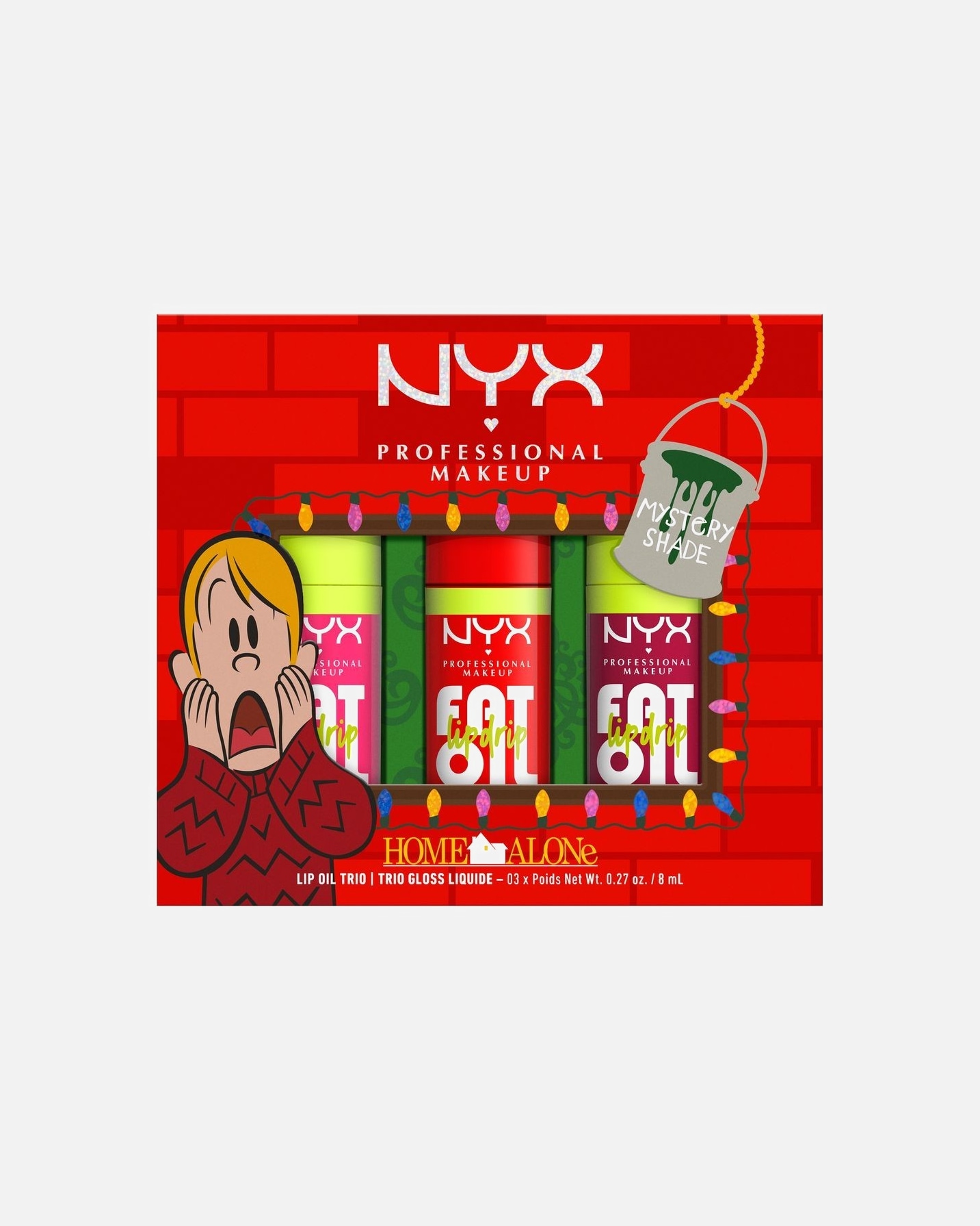 Súprava na líčenie pier pre Unisex NYX Professional Makeup Holiday Collection Home Alone Fat Oil Lip Drip Trio Trio 2