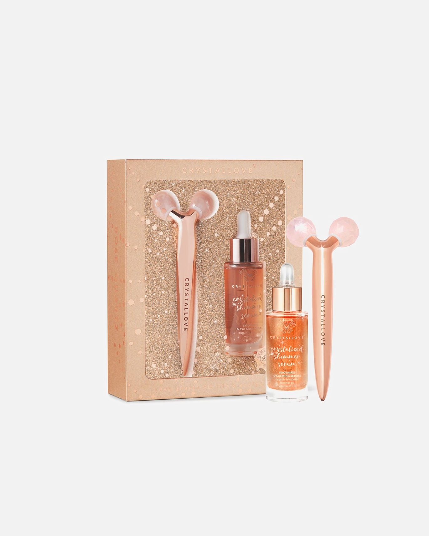 Sérum proti starnutiu pre Pre ženy Crystallove Sada 3D liftingového a sochárskeho maséra z ruženínu Sada 3D liftingového a sochárskeho maséra z ruženínu