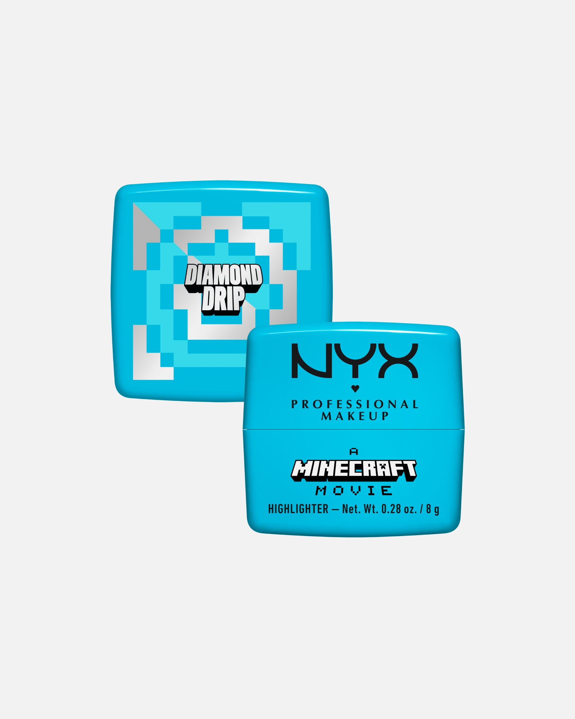 Rozjasňovač pre Unisex NYX Professional Makeup Minecraft Collection Rare Highlight Balms Highlighter DIAMOND DRIP