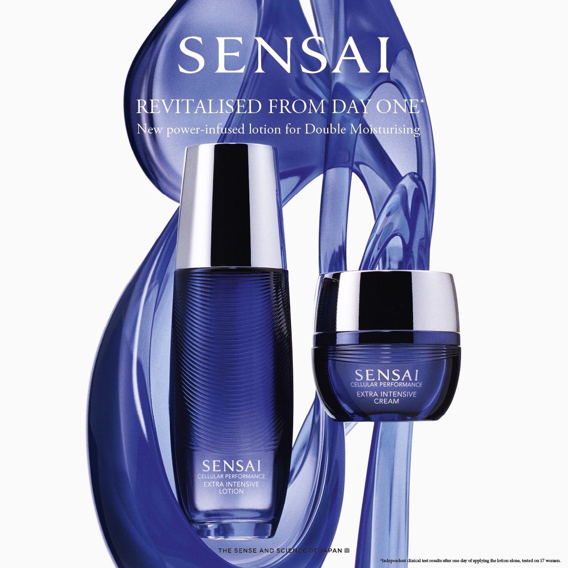 Objavte Sensai Cellular Performance Extra Intensive Lotion a Cream v modrom balení, ktoré revitalizujú pleť už od prvého dňa.