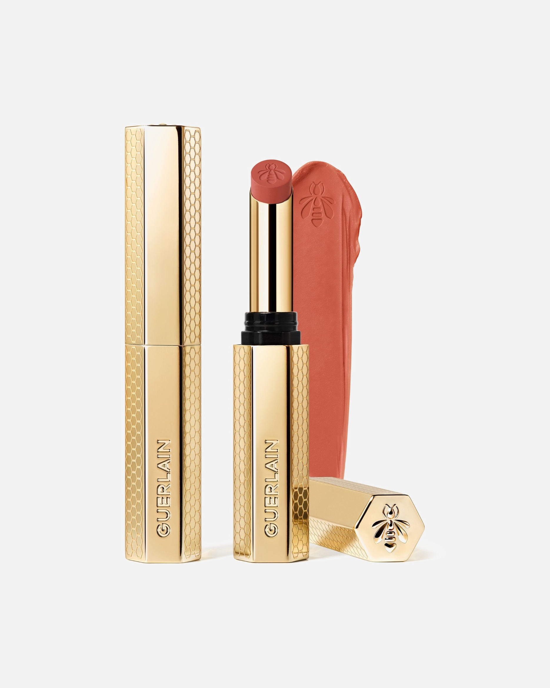 Rúž na pery pre Unisex Guerlain KissKiss Intenzívny rúž obohatený o med 615 ORANGE BLOSSOM