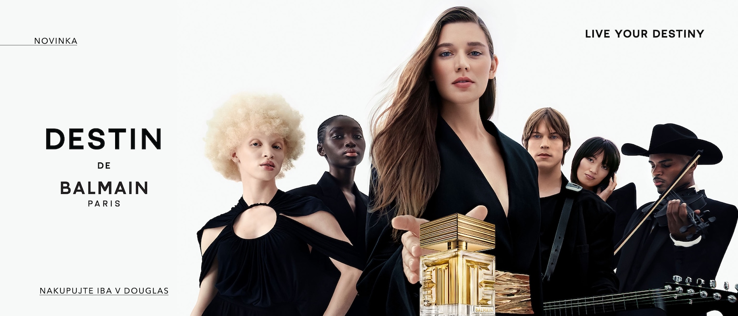 Objavte vôňu Destin de Balmain Paris, ktorá vám pripomenie, že máte žiť svoj osud, a nakupujte exkluzívne v Douglas.