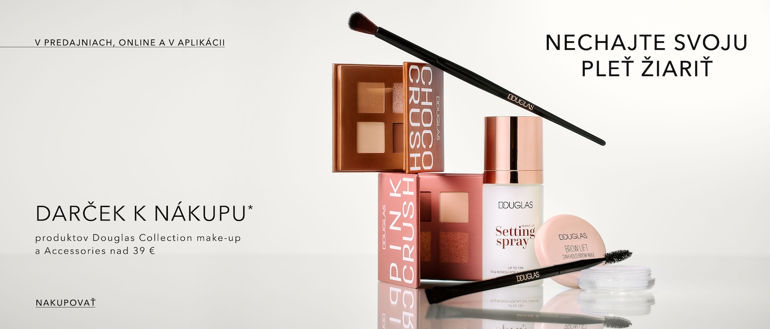 Nechajte svoju pleť žiariť s Douglas Collection make-up a Accessories nad 39 €! Darček k nákupu v predajniach, online a v aplikácii. Nakupovať!