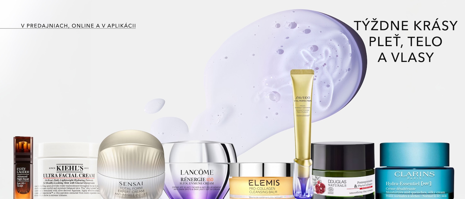 Objavte týždne krásy pre pleť, telo a vlasy s produktmi ako Estée Lauder Advanced Night Repair, Kiehl's Ultra Facial Cream a Lancôme Rénergie H.P.N. UVMUNE Cream.