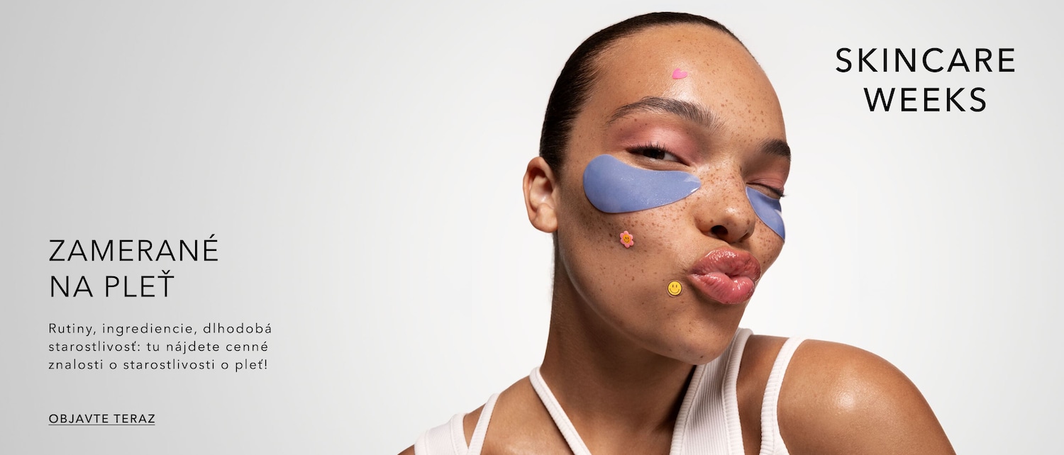 Objavte cenné znalosti o starostlivosti o pleť počas SKINCARE WEEKS, zamerané na pleť, s očnými maskami a nálepkami pre dokonalú starostlivosť.