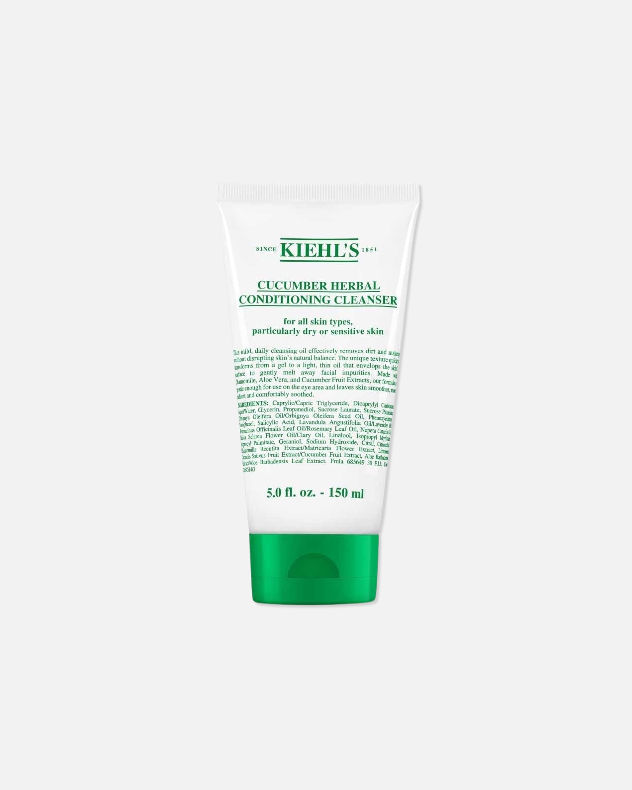 Čistiaci gél pre Unisex Kiehl’s Cucumber Herbal Conditioning Cleanser 150 ml