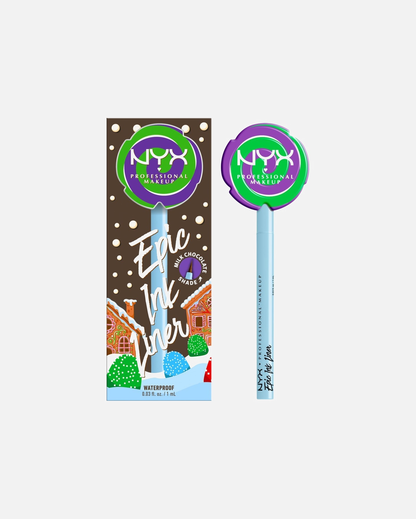 Očné linky pre Unisex NYX Professional Makeup Holiday Collection Epic Ink Liner Waterproof 02 - Milk Chocolate