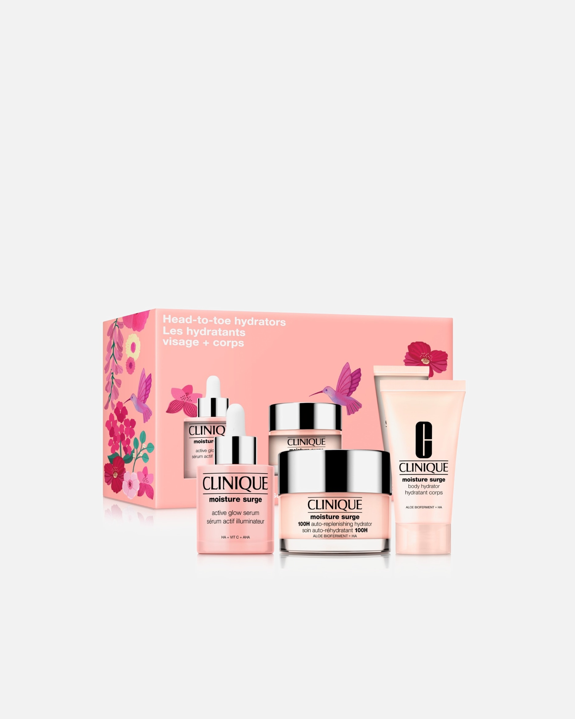 pre Unisex Clinique Moisture Surge Head-To-Toe Hydrators Skincare Set 1 kus