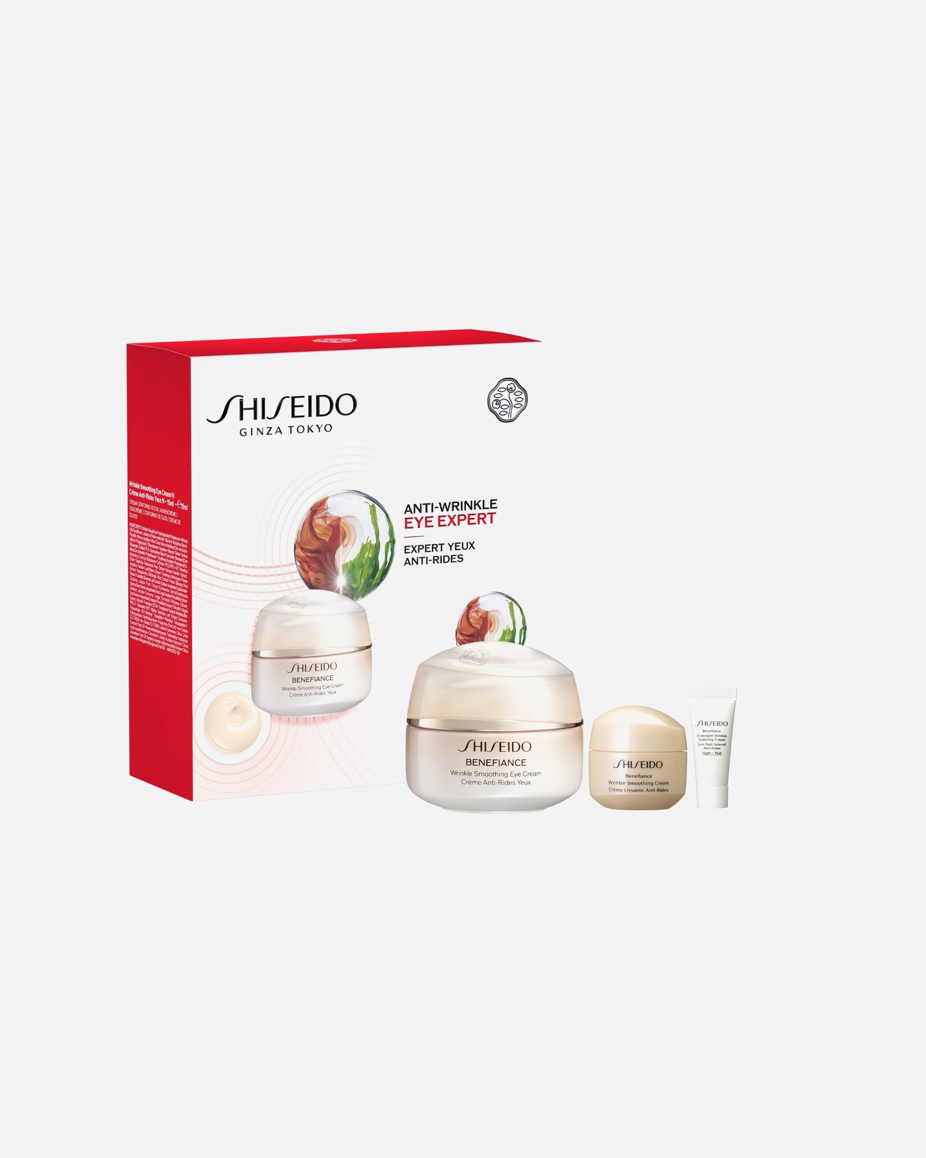 Súprava na starostlivosť o oči pre Pre ženy Shiseido BENEFIANCE DARČEKOVÁ SADA proti vráskam očného okolia 1 kus