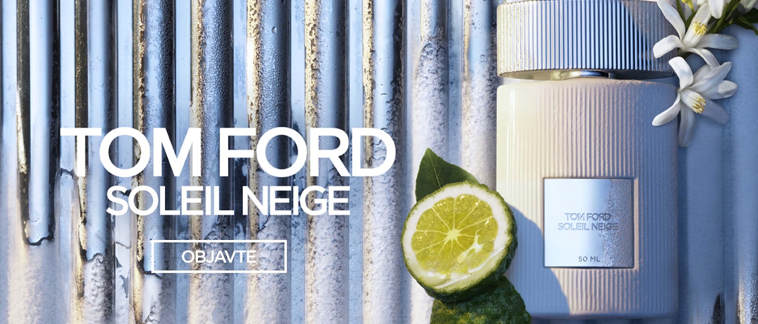 Objavte Tom Ford Soleil Neige, luxusný parfum v bielej flakóne s citrusovými tónmi a kvetinovým nádychom.