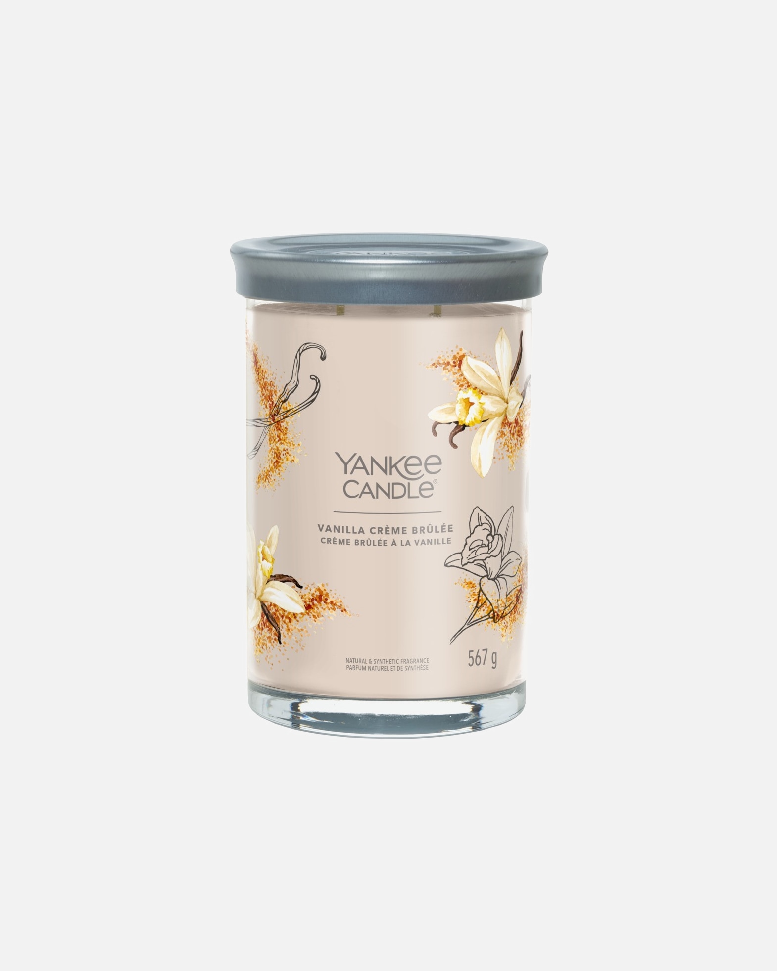 Sviečka pre Unisex YANKEE CANDLE Stredná sviečka 2knoty/Vanilla Crème Brûlée 567 g - Signature Tumbler