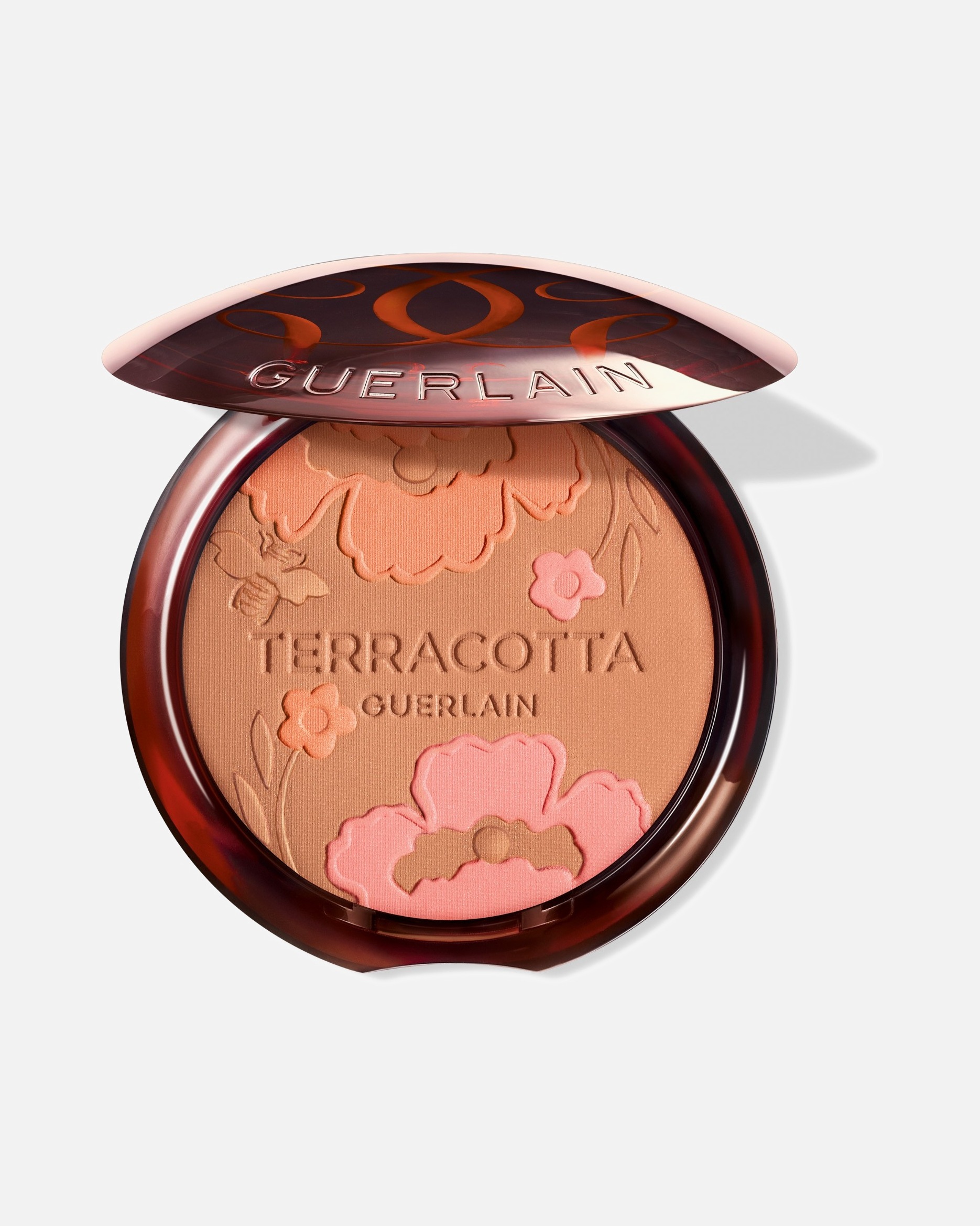 Bronzer pre Pre ženy Guerlain Terracotta Flower Blossom Limitovaná edícia, bronzer pre prirodzene žiarivú pleť MARRON