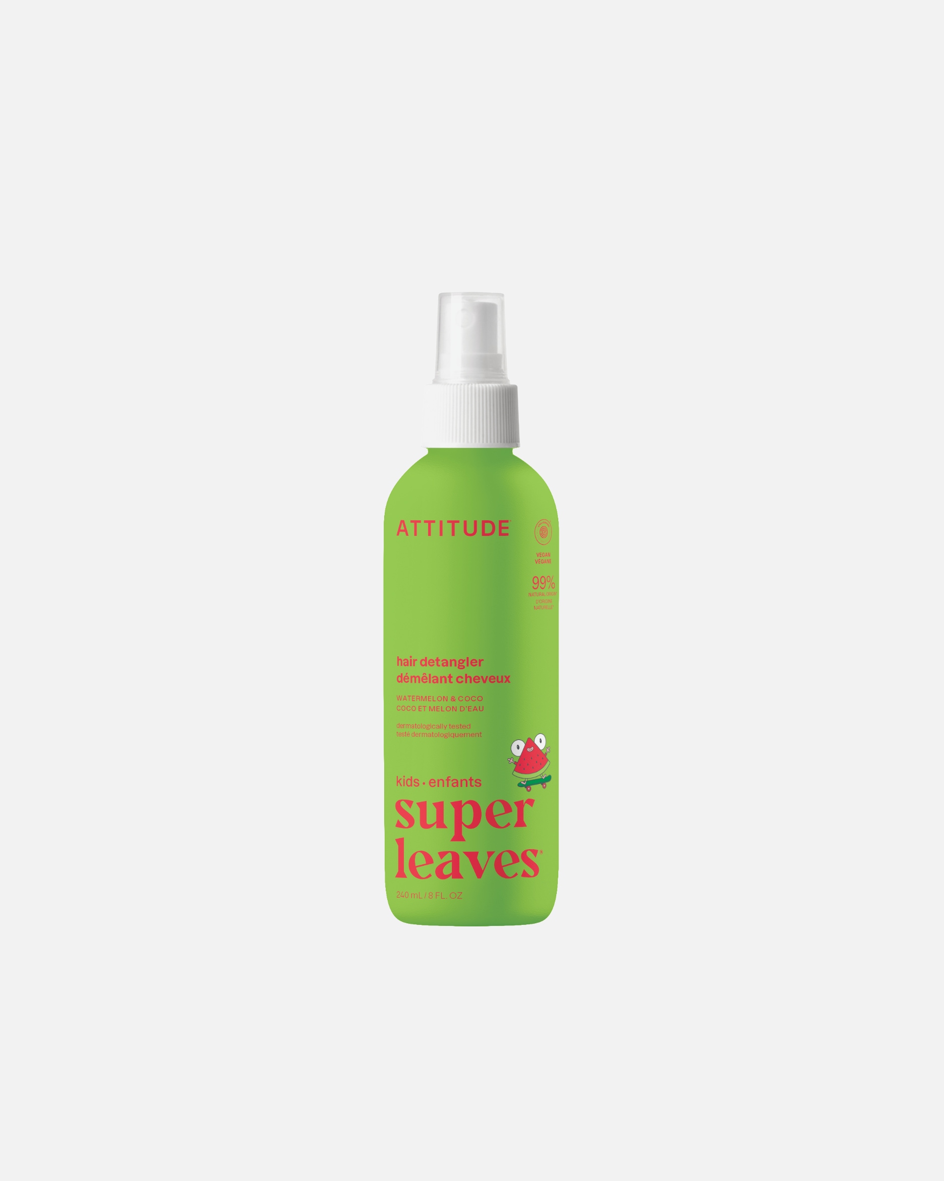 Súprava na starostlivosť o vlasy pre Unisex Attitude Hair Detangler Watermelon 240 ml