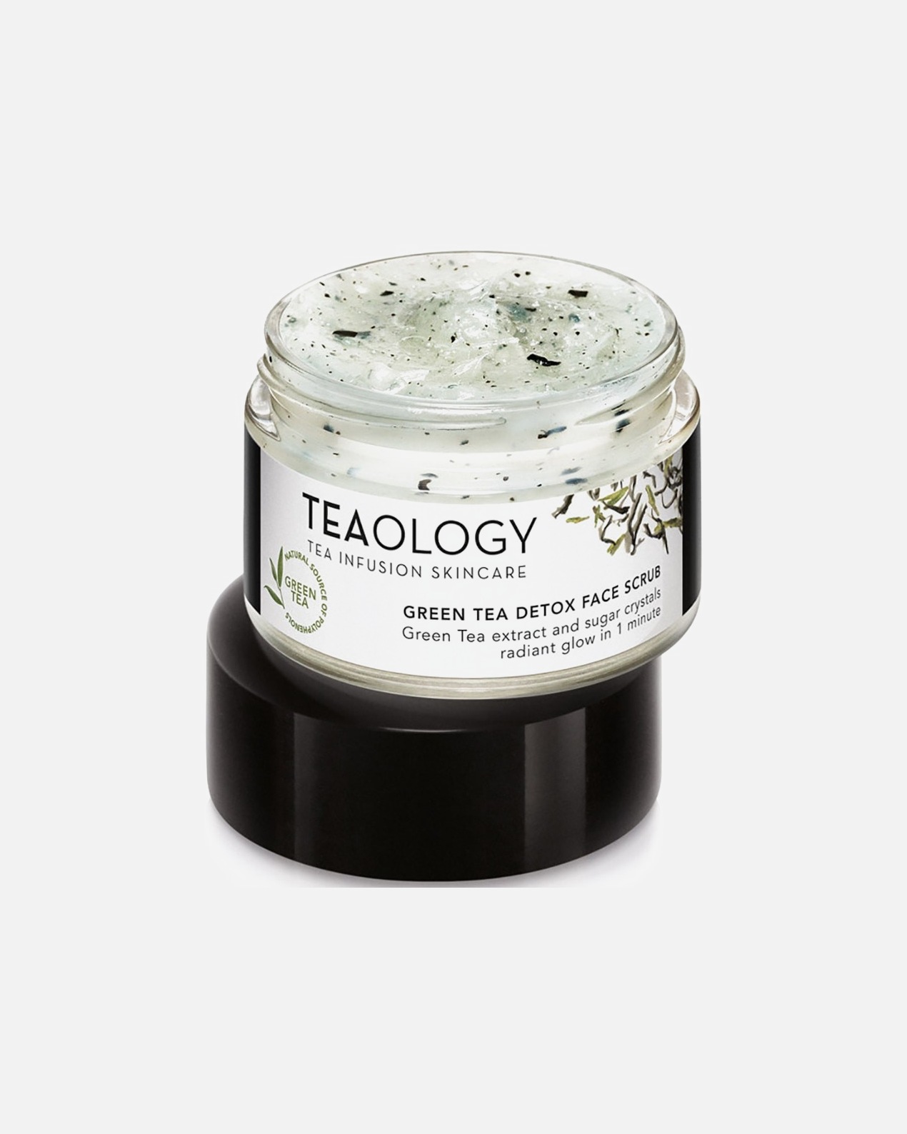 Pleťový peeling pre Unisex Teaology Green Tea Detox Face Scrub 50 ml