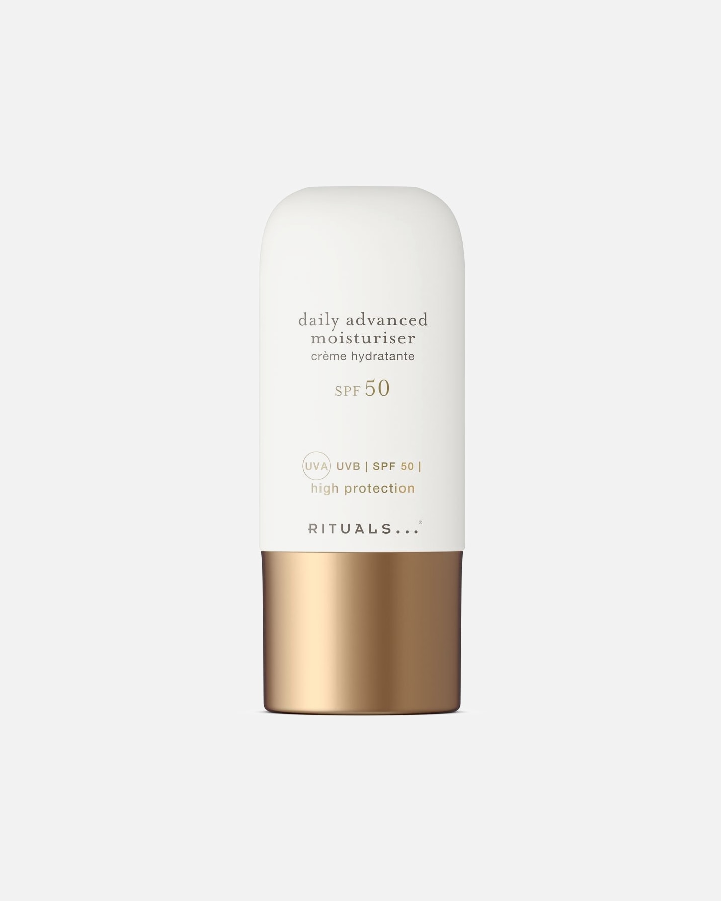 Denný krém pre Unisex Rituals The Ritual of Namaste SPF 50 Daily Advanced Moisturiser - denný intenzívny hydratačný krém SPF 50 50 ml