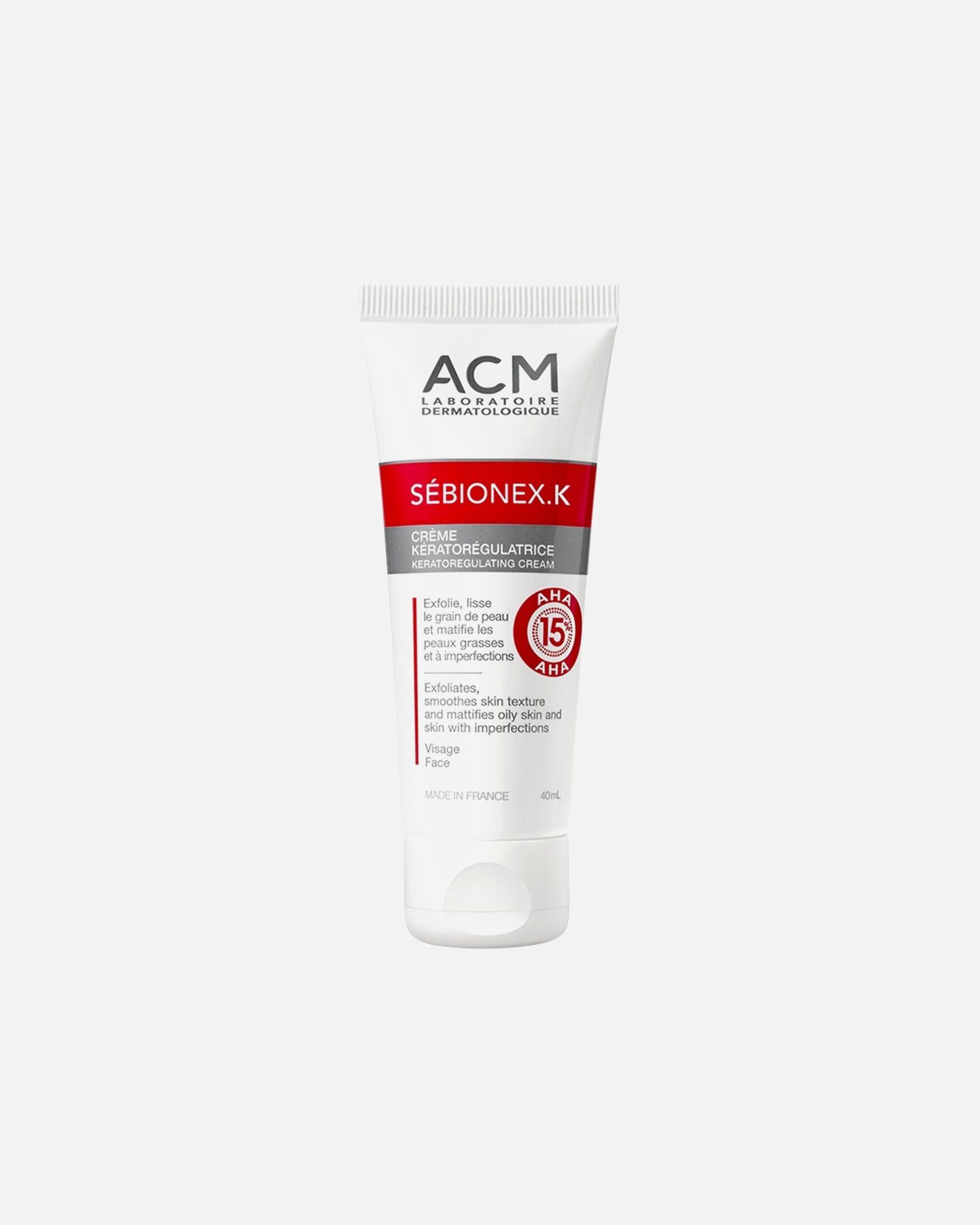 Čistiaci gél pre Unisex ACM Sebionex K keratoregulačný krém na problematickú pleť 40 ml