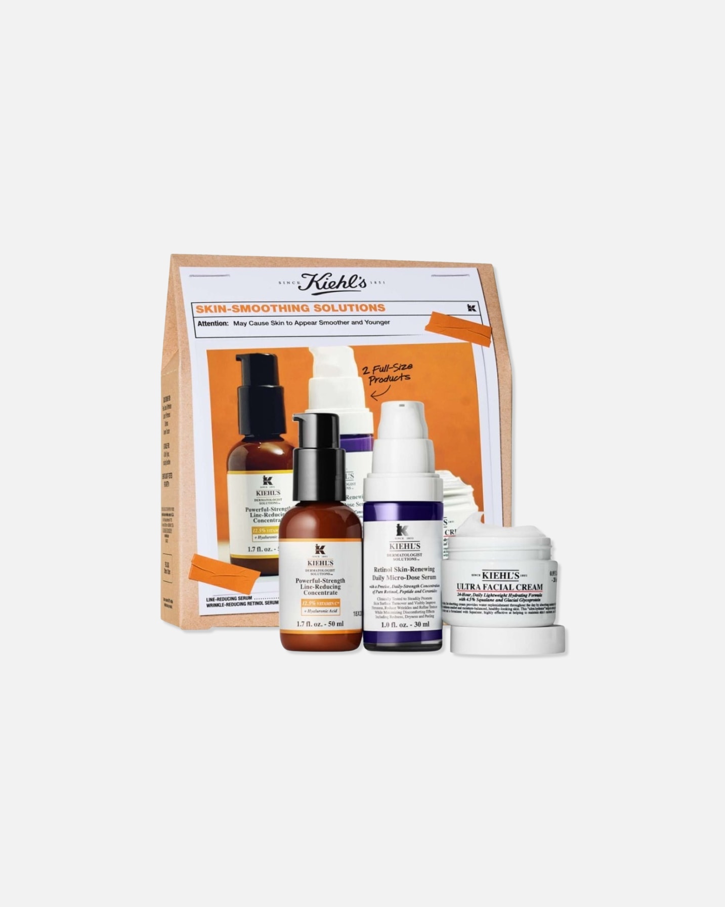 Súprava na starostlivosť o tvár pre Unisex Kiehl’s Ultra Facial Skin - Smoothing Solutions Set 1 kus
