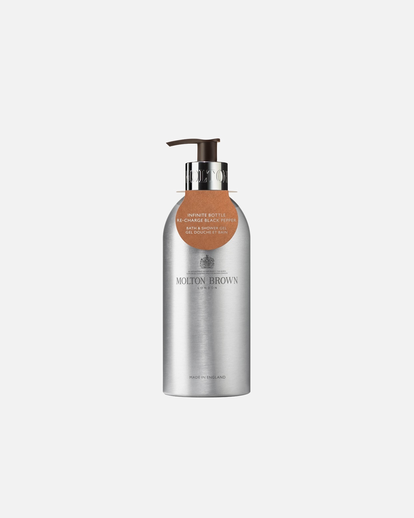Sprchový gél pre Pre mužov Molton Brown Re-charge Black Pepper Infinite Bottle Re-Charge Black Pepper Bath & Shower Gel 400 ml
