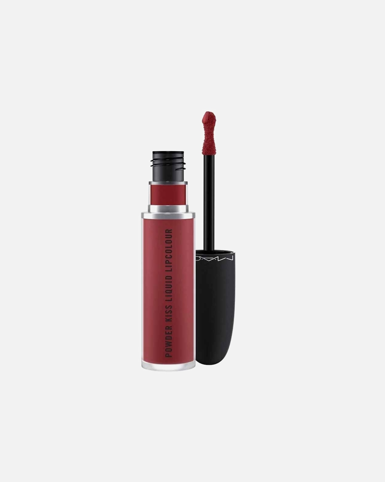 Farba na pery pre Unisex MAC Powder Kiss Liquid Lipstick Fashion Emergency
