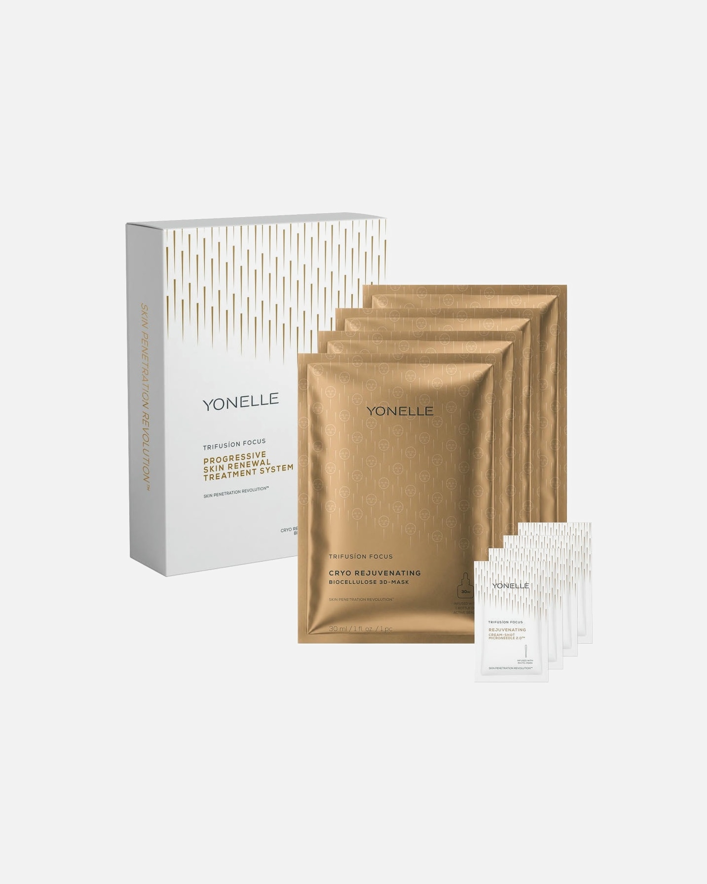 Súprava na starostlivosť o tvár pre Pre ženy YONELLE TRIFUSION FOCUS Progressive Skin Renewal Treatment System 1 kus