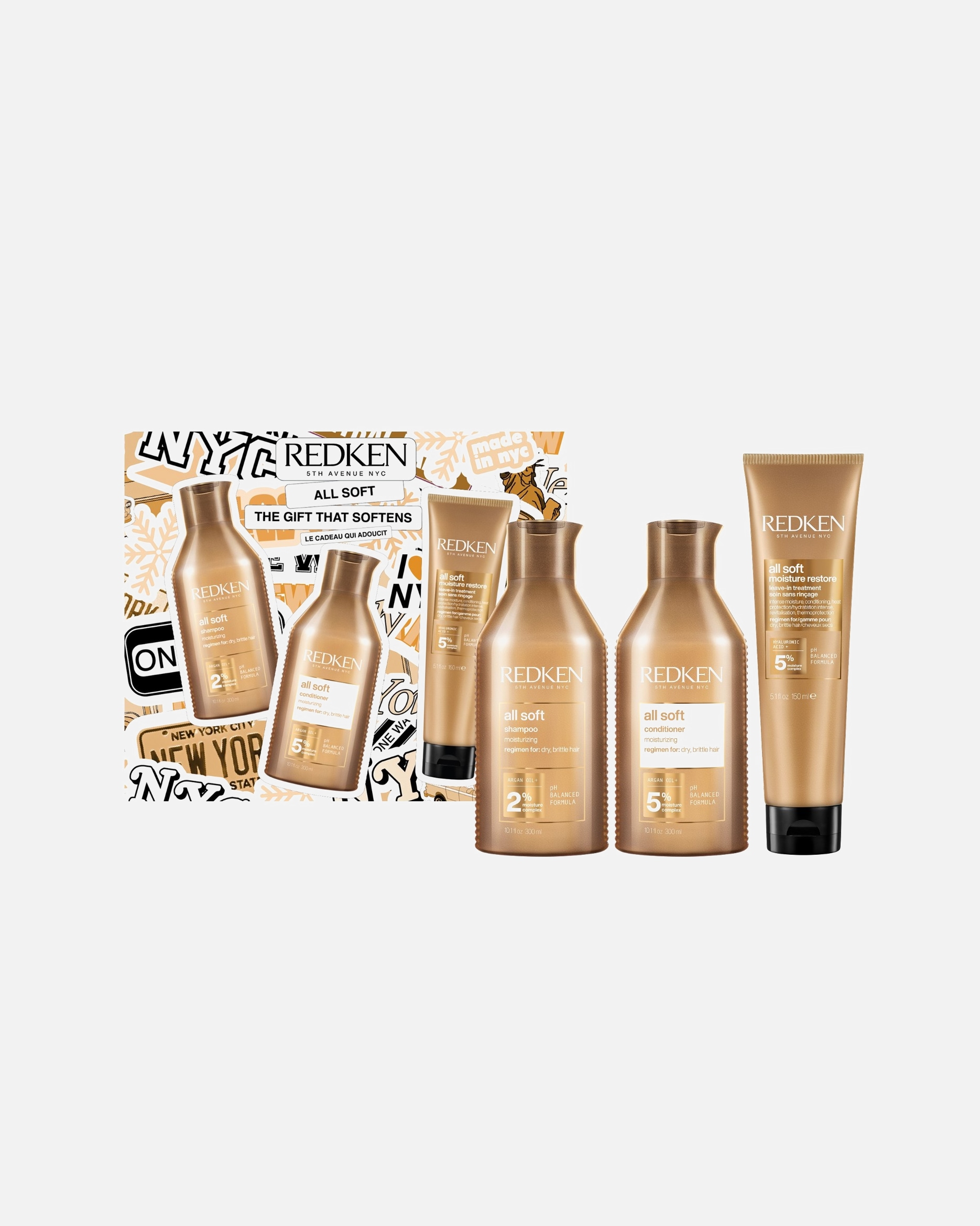 Súprava na starostlivosť o vlasy pre Unisex Redken All Soft X-Mas Set 2025 1 ks