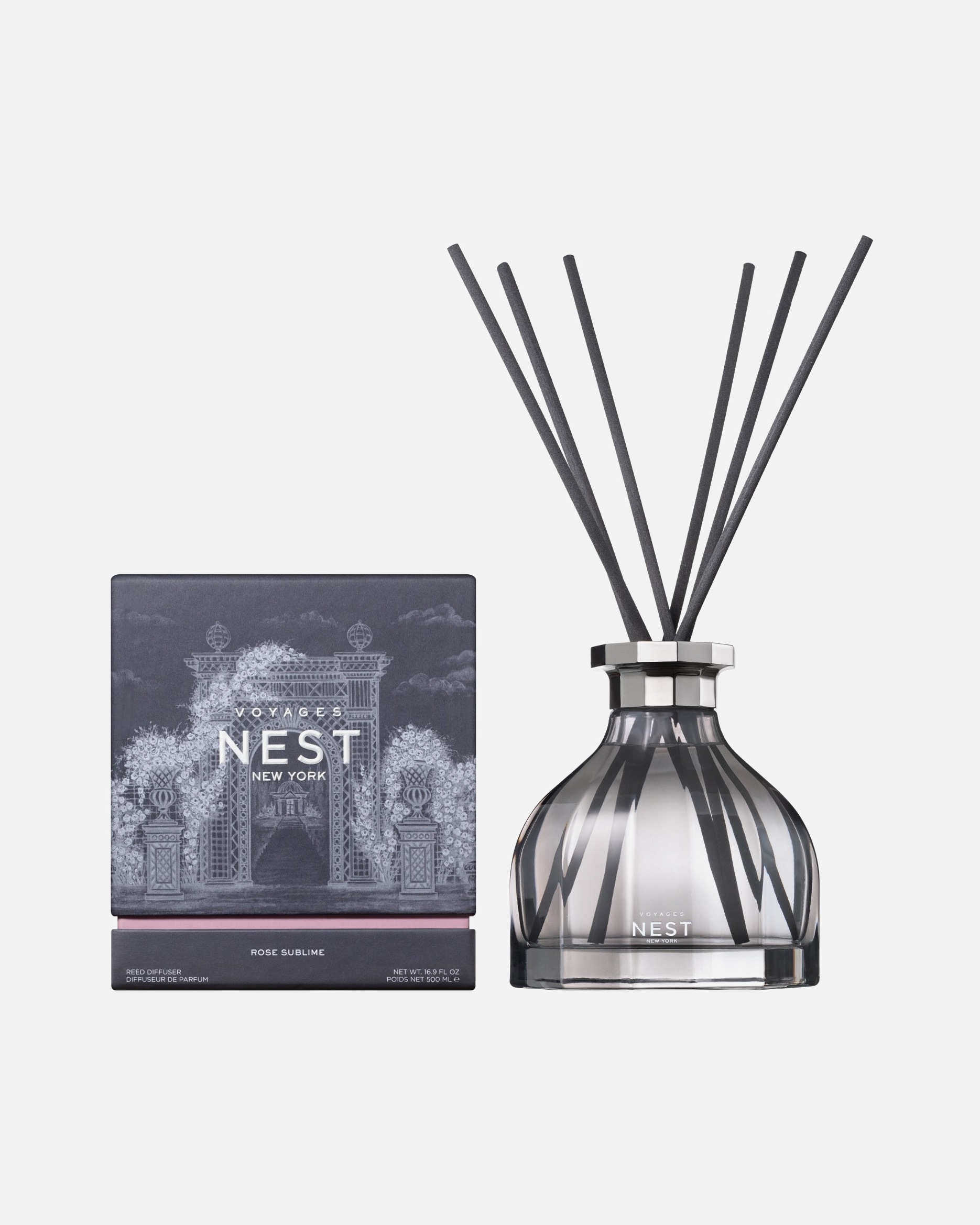Vôňa do bytu pre Unisex NEST NEW YORK Default Brand Line Voyages Rose Sublime Reed Diffuser 500 ml