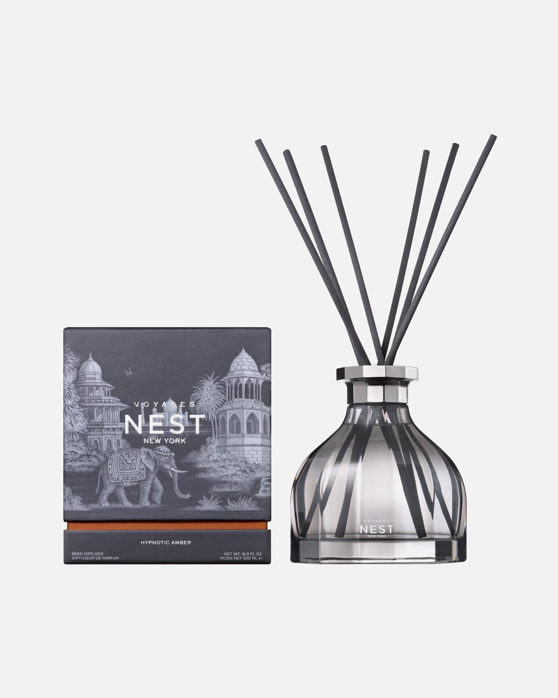 Vôňa do bytu pre Unisex NEST NEW YORK Default Brand Line Voyages Hypnotic Amber Reed Diffuser 500 ml