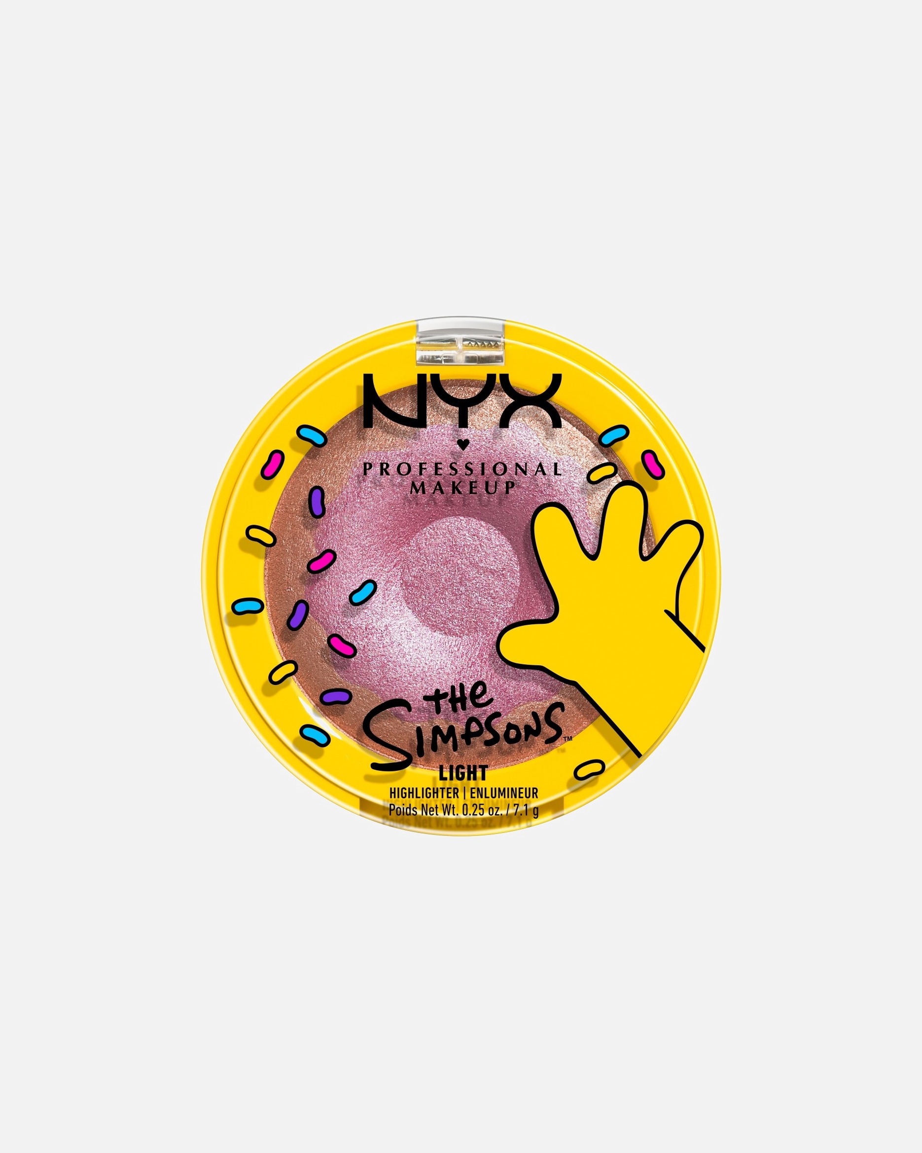 Rozjasňovač pre Pre ženy NYX Professional Makeup SIMPSONS Simpsons Donut Highlighter DONUT MIND IF I DO