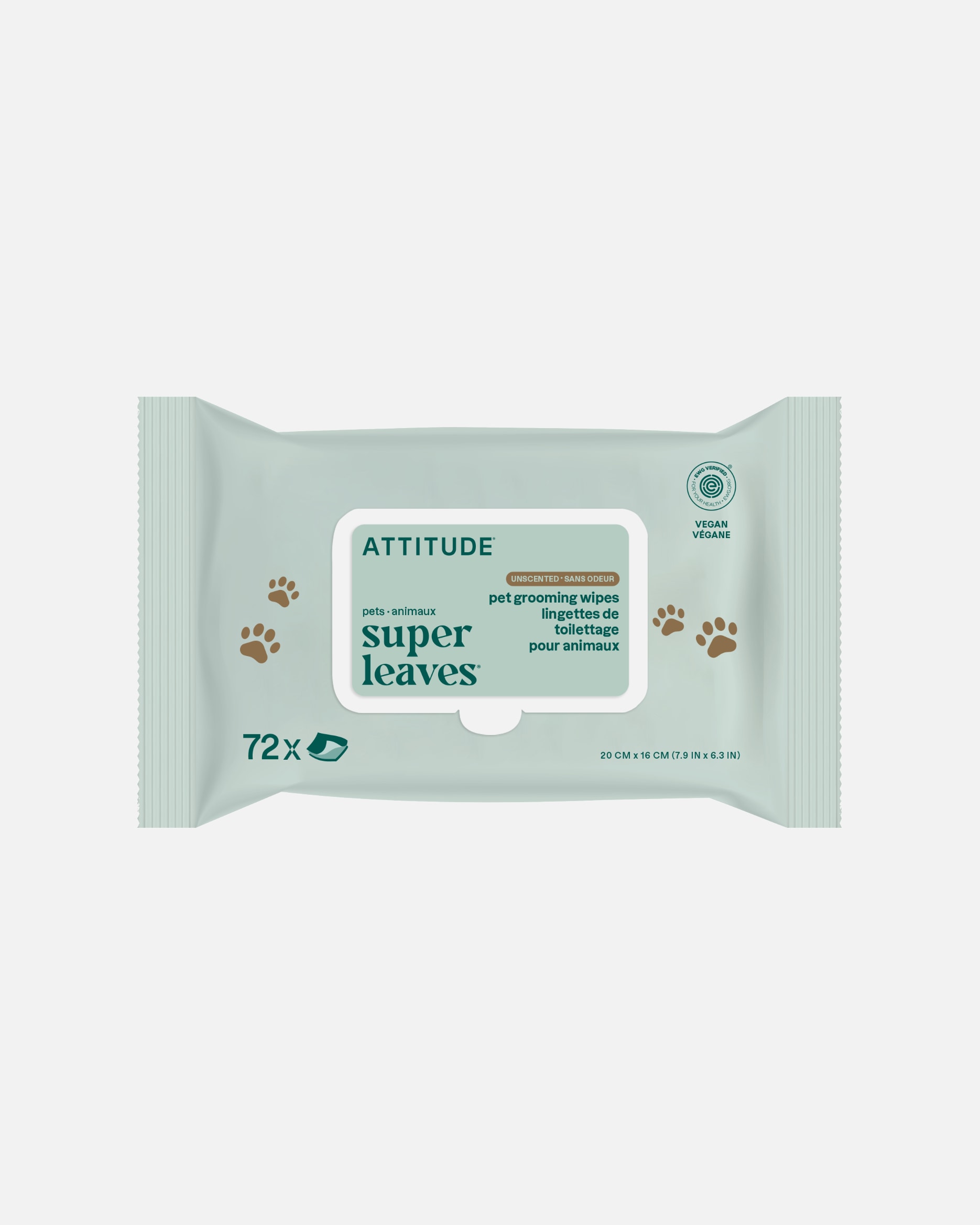 Starostlivosť o zvieratá pre Unisex Attitude Natural Pet Wipes 1 ks