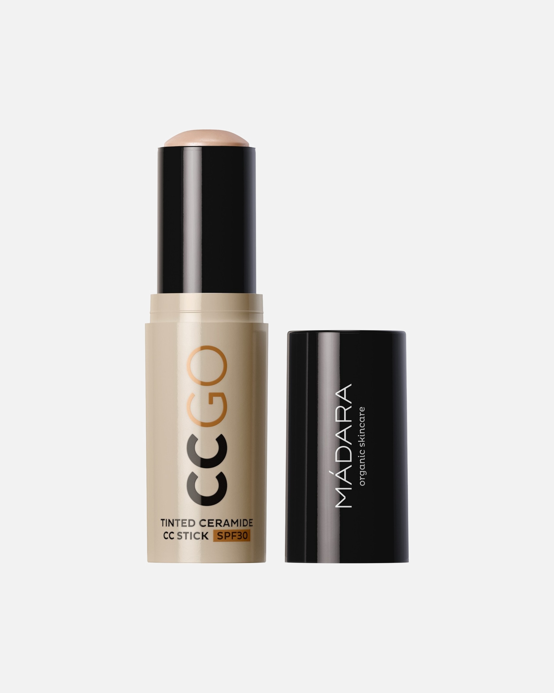 Make-up s ochranou proti slnku pre Unisex MÁDARA City CC CC GO tónovací tyčinka s ceramidy SPF 30 35 - TRUE BEIGE