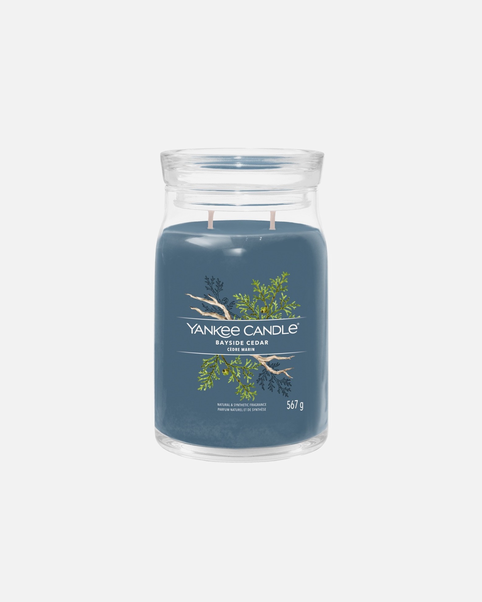 Sviečka pre Unisex YANKEE CANDLE Velká sviečka 2knoty/Bayside Cedar 567 g - Signature