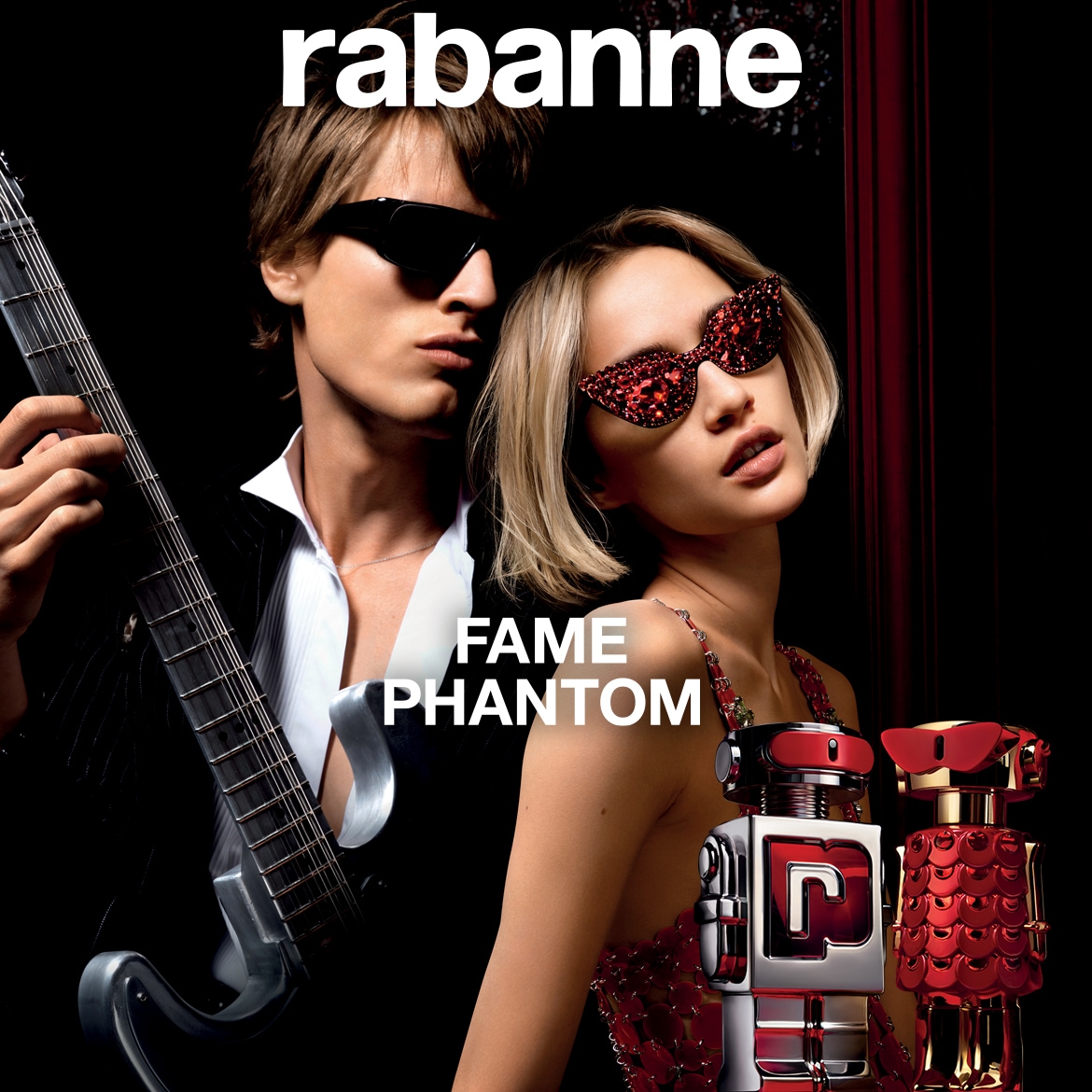 Objavte vôňu Rabanne Fame a Phantom, kde sa snúbi elegancia s modernou rebéliou, prezentovanú štýlovými modelmi a ikonickými flakónmi.
