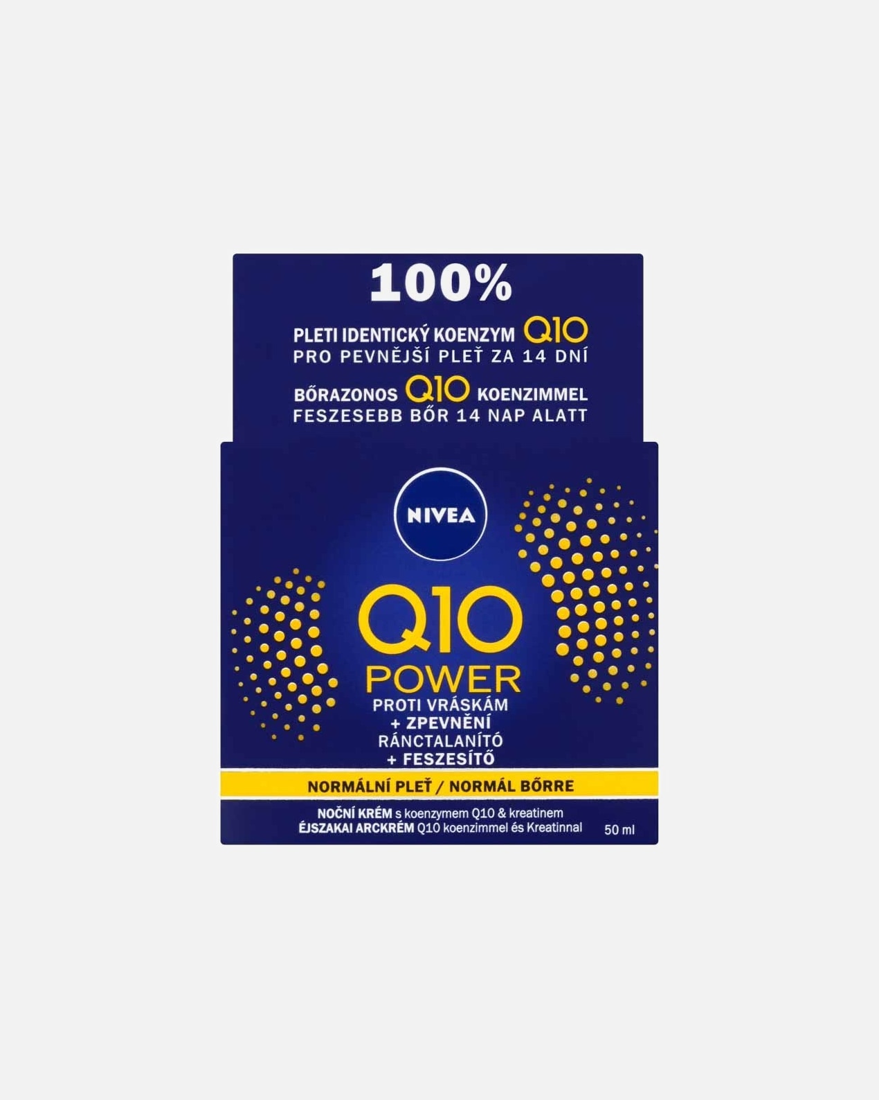 Nočný krém pre Unisex NIVEA Spevňujúci nočný krém proti vráskam Q10 Power 50 ml